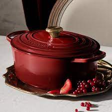 [21178319494441] LE CREUSET COCOTTE SIGNATURE OVALE 31CM GARNET