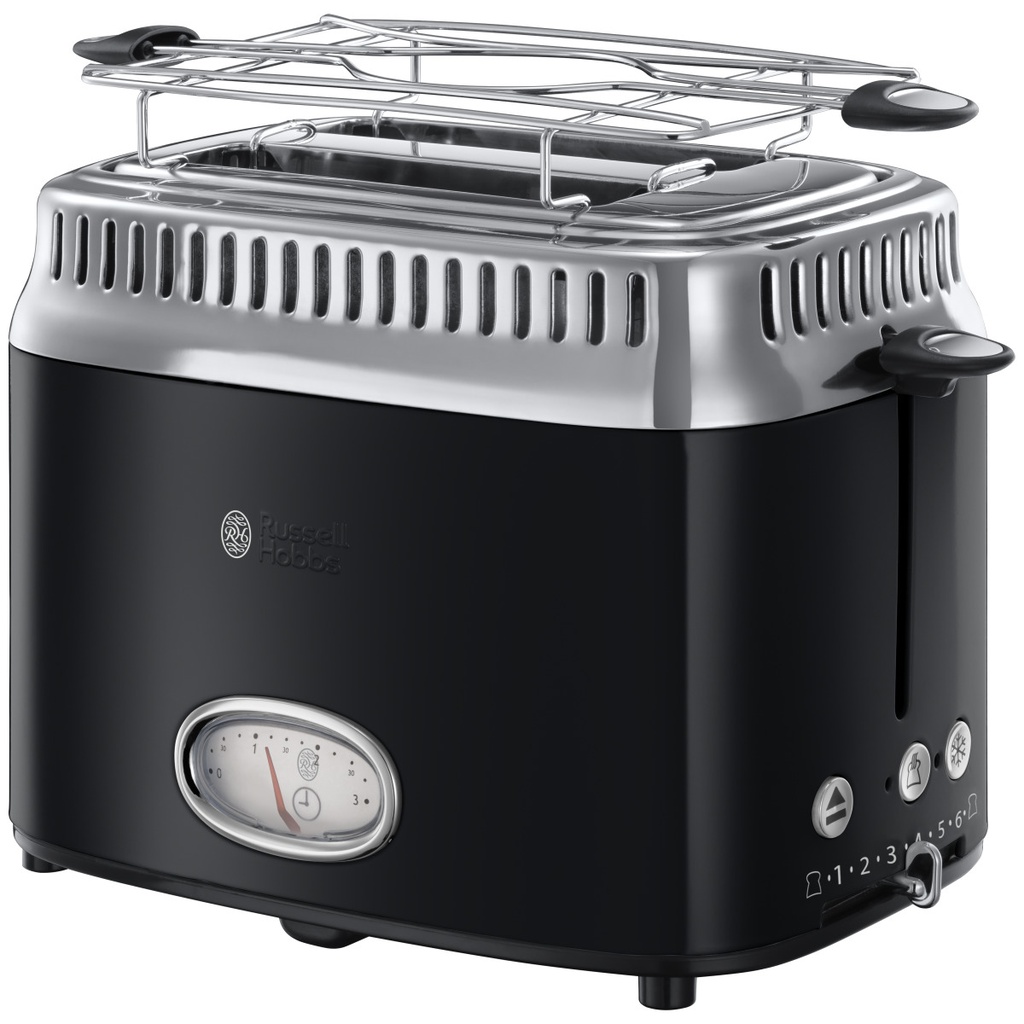 RUSSEL HOBBS TOASTER COMPACT RETRO CLASSIC NOIR