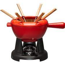 LE CREUSET SERVICE A FONDUE MODE CERISE