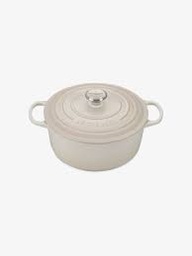[21177207164430] LE CREUSET COCOTTE SIGNATURE RONDE 20CM MERINGUE