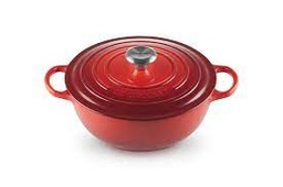 [21114260600430] LE CREUSET MARMITE SIGNATURE 26CM CERISE