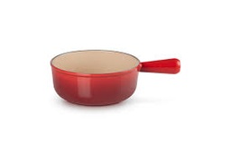 [20007200602460] LE CREUSET CAQUELON FONTE 20CM CERISE