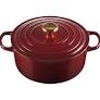 [21177269494441] LE CREUSET COCOTTE SIGNATURE RONDE 26CM GARNET