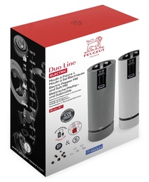 [6647054] PEUGEOT SET MOULIN A POIVRE ET SEL LINE U'SEL Z DUO15CM CARBONE/ALU